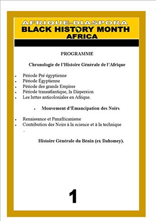 Chronologie de l'Histoire Générale de l'Afrique